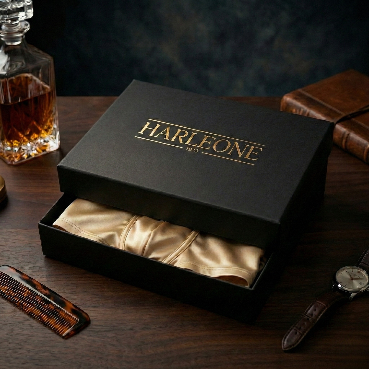 Bokserki Harleone – Jedwab naturalny